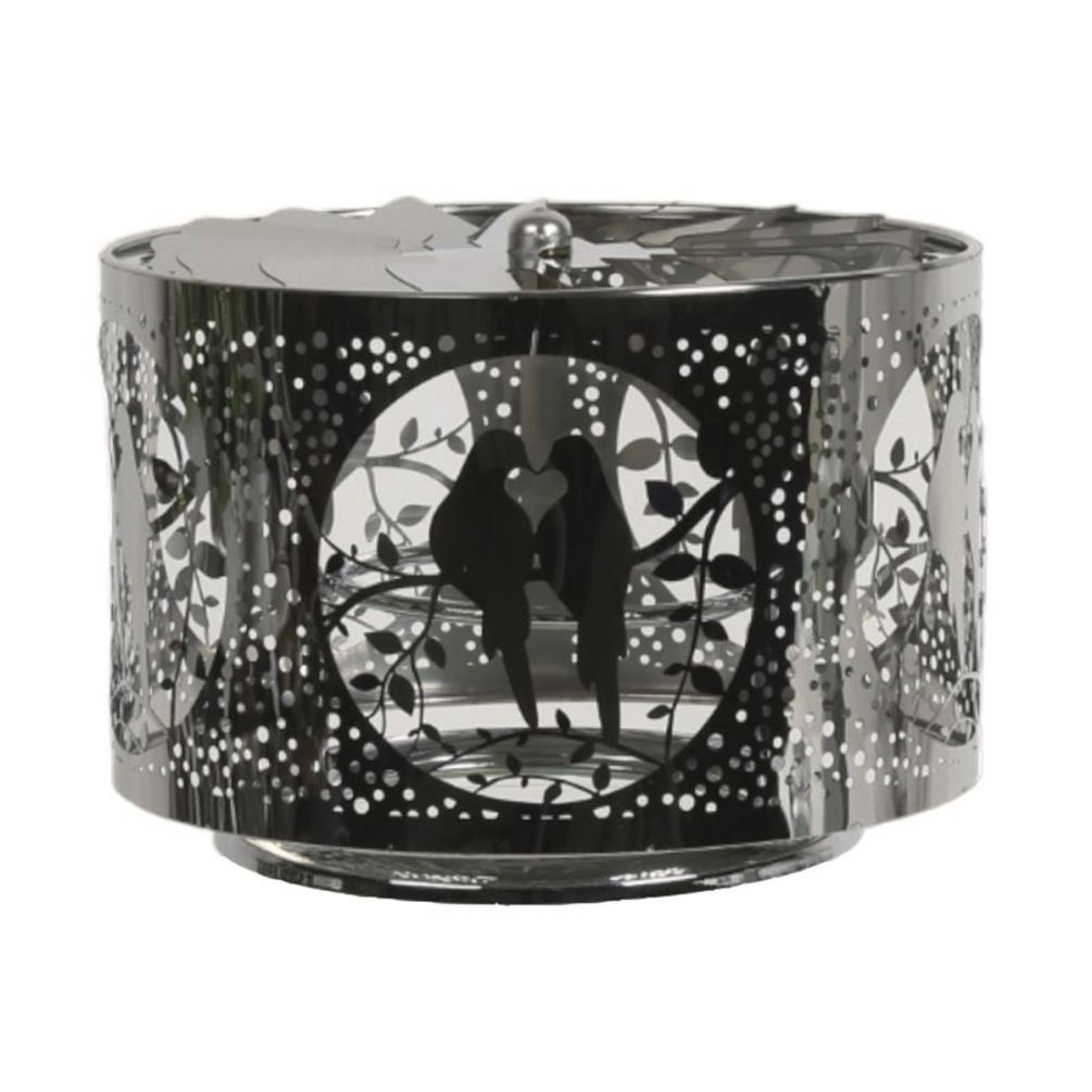 Aroma Silhouette Silver Carousel Doves Shade  Extra Image 1